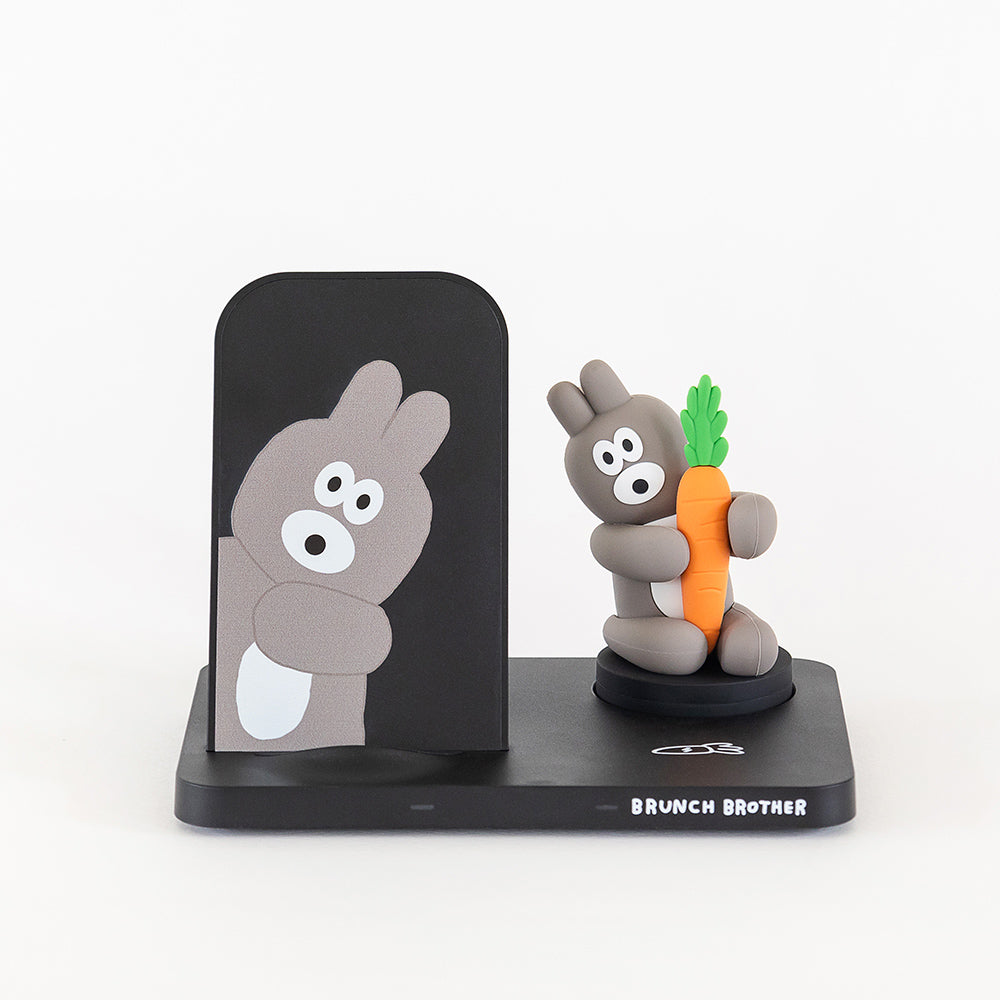 [團購優惠20/8截單]| 韓國Brunch Brother | Bunny Wireless Charger Stand 兔兔造型 無線充電座| 7-14個工作天到貨