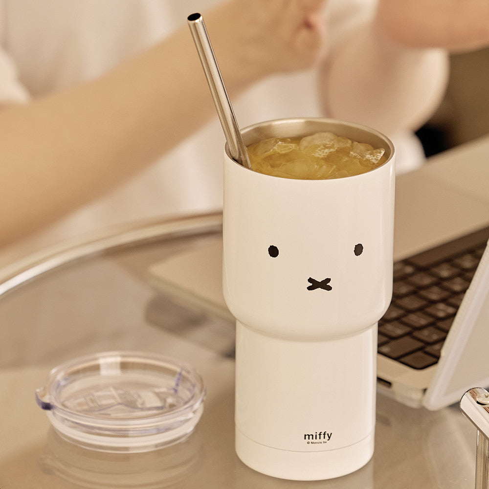 Miffy 雙層真空不鏽鋼大容量保暖保冷杯600ml l 7-14個工作天到貨